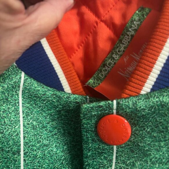 Dolce Gabbana Men's Bomber Jacket for Neiman Marcus Green Made in Italy NWOT - Picture 8 of 8